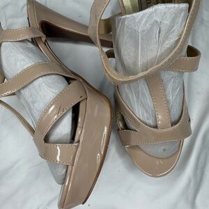 Light tan/nude  platform heels